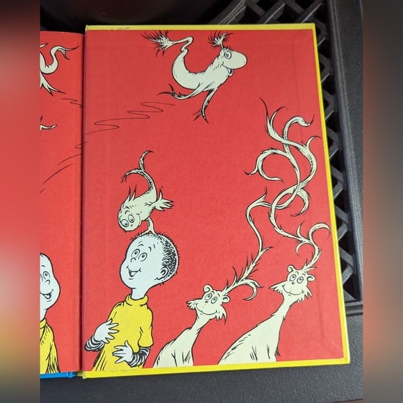Dr Seuss 1960 One Fish Two Fish Red Fish Blue Fish Hardcover Book - Picture 14 of 14